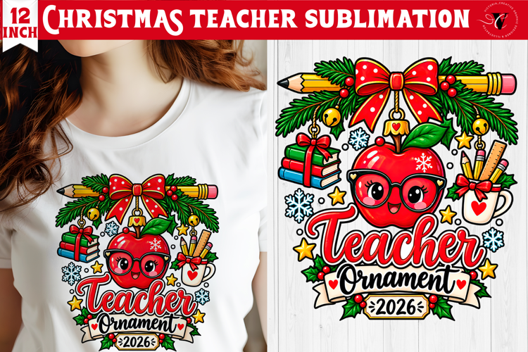 Teacher Christmas sublimation | Classroom Sublimation