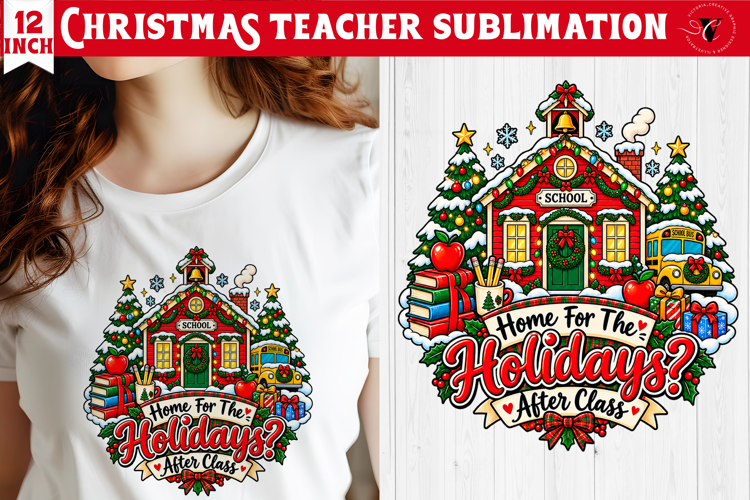 Teacher Christmas sublimation | Classroom Sublimation
