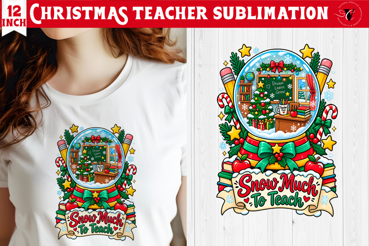 Teacher Christmas sublimation | Classroom Sublimation