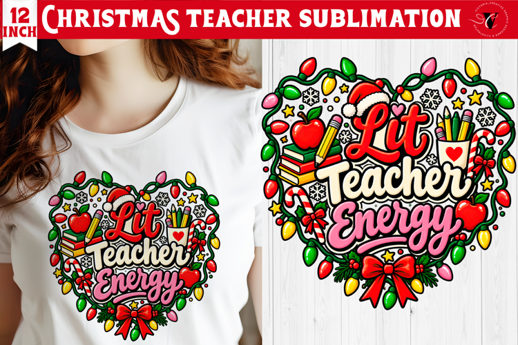 Teacher Christmas sublimation | Classroom Sublimation