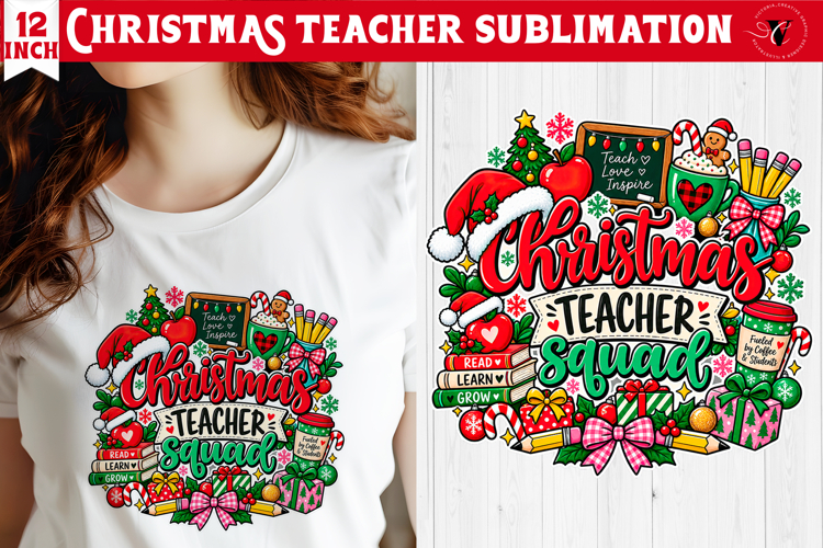 Teacher Christmas sublimation | Classroom Sublimation