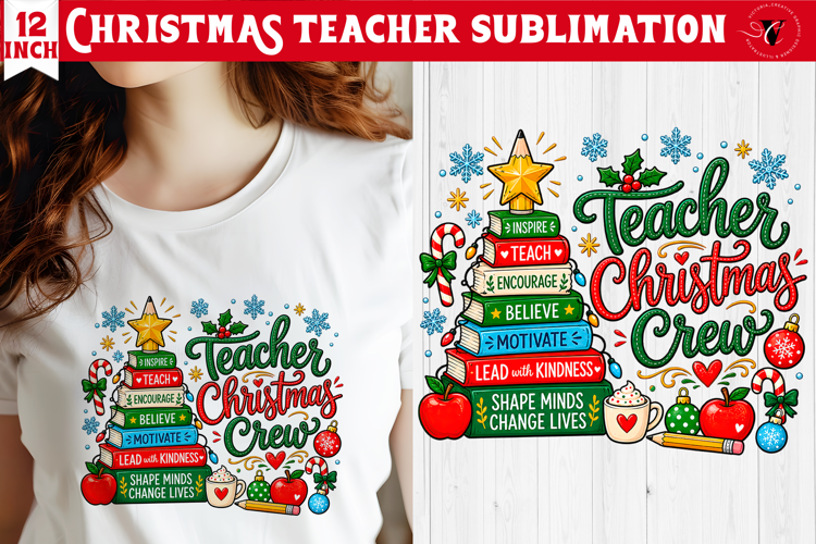 Teacher Christmas sublimation | Classroom Sublimation