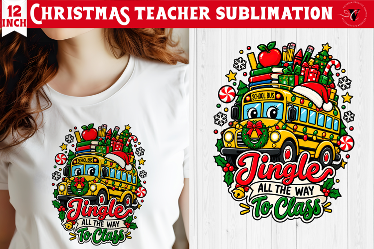 Teacher Christmas sublimation | Classroom Sublimation