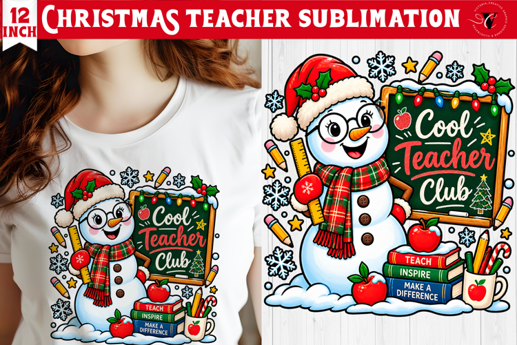 Teacher Christmas sublimation | Classroom Sublimation