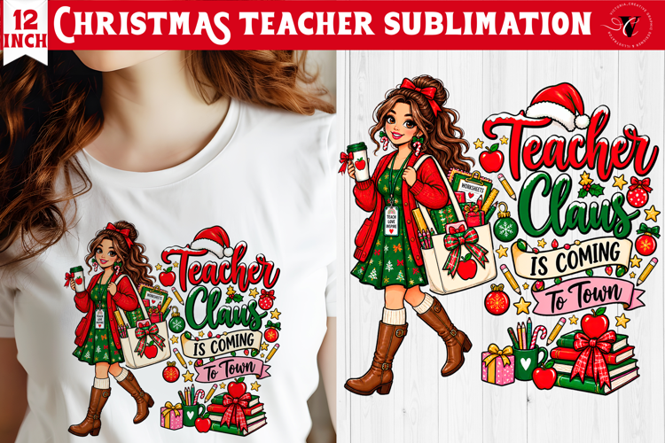 Teacher Christmas sublimation | Classroom Sublimation