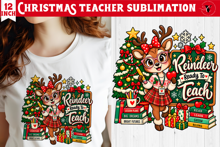Teacher Christmas sublimation | Classroom Sublimation
