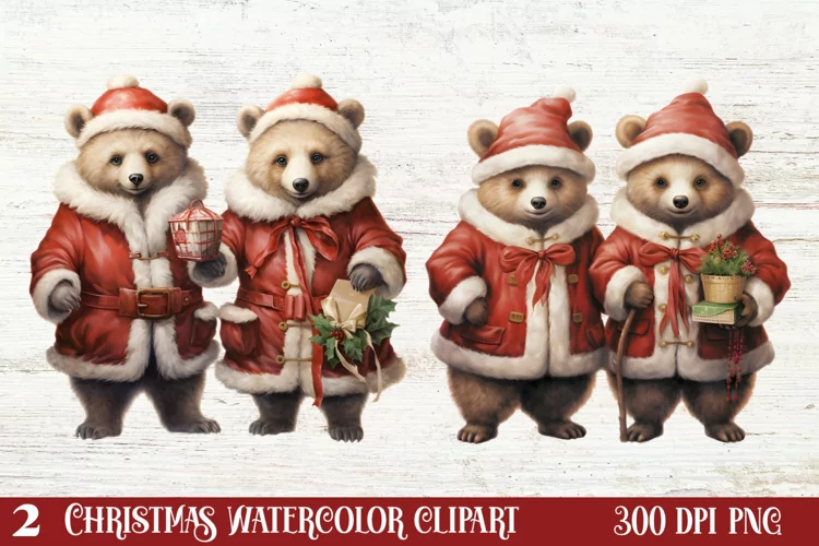 Christmas Teddy Bear Clipart Sublimation, Christmas PNG