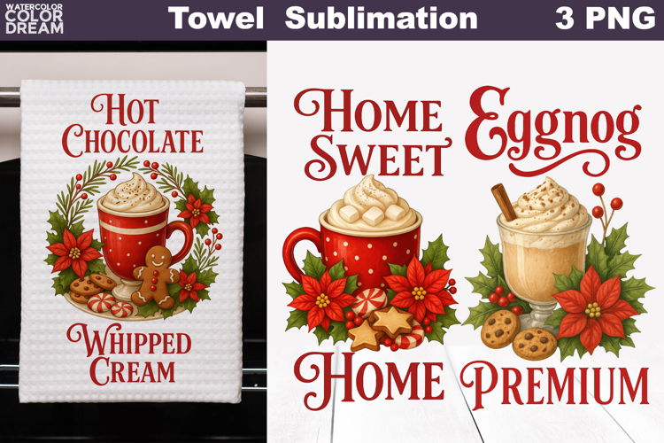 Vintage Christmas baking Towel | Christmas Quotes Towel