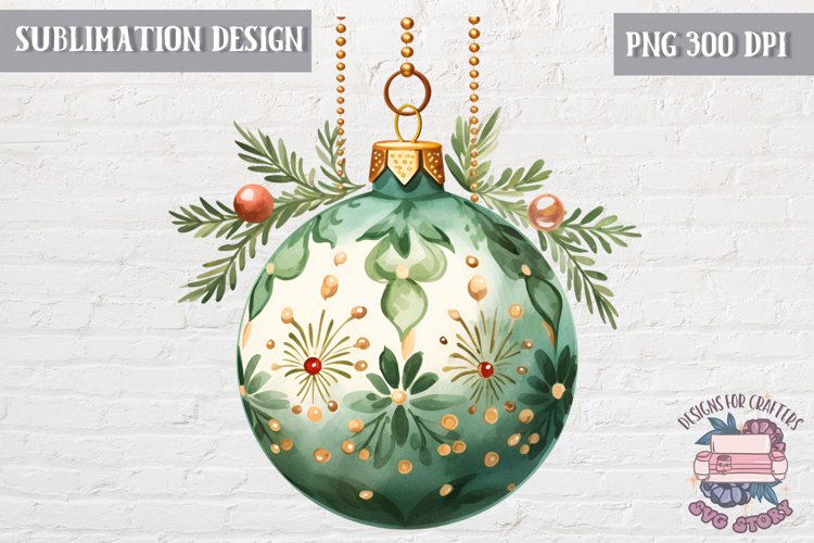 Christmas Ball Ornament Clipart Image 7