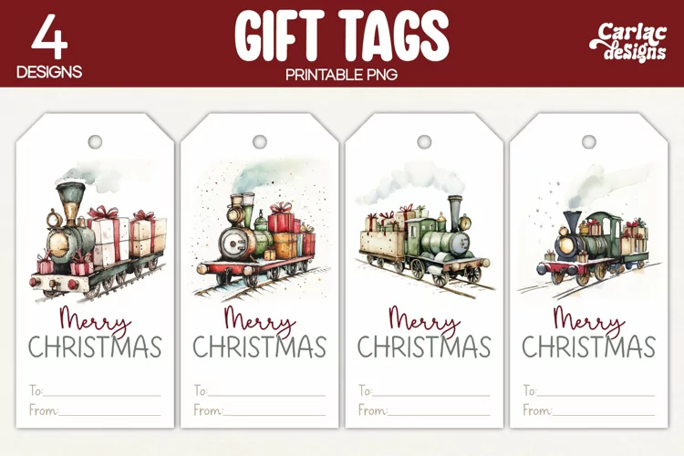 Christmas Gift Tags, Merry Christmas Printable Tags