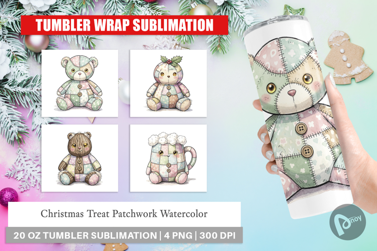 Christmas Treat Patchwork Tumbler