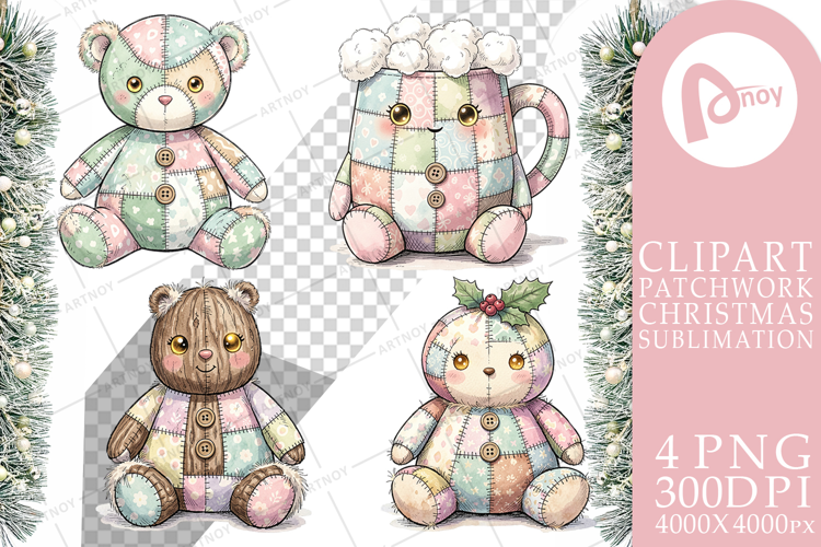 Christmas Treat Patchwork Sublimation