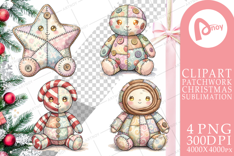 Christmas Treat Patchwork Sublimation