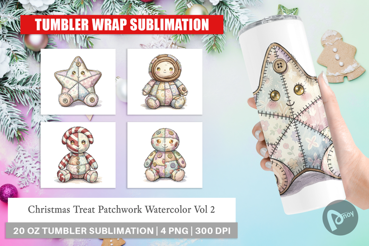 Christmas Treat Patchwork Tumbler
