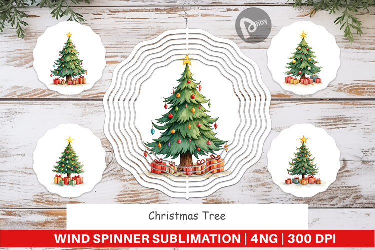 Christmas Tree Wind Spinner