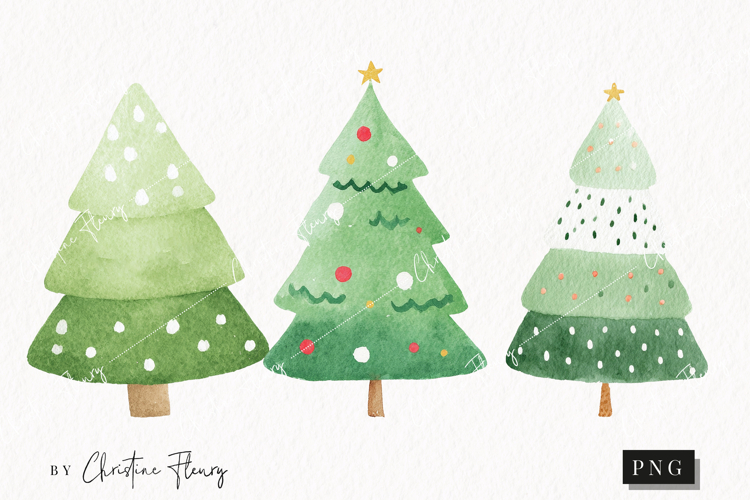 Christmas Watercolor Clipart Image 23