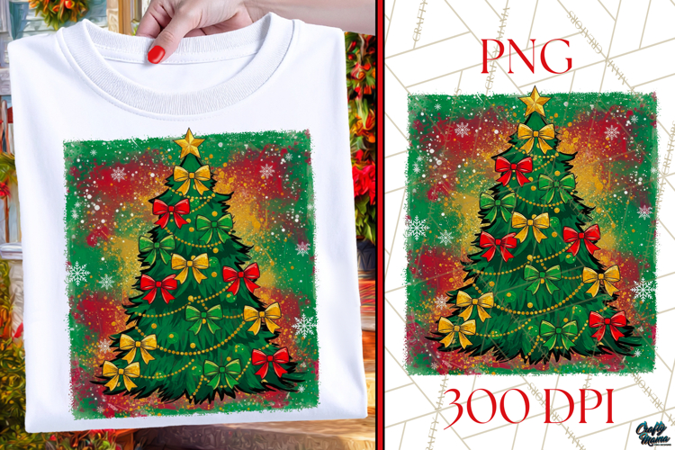 Coquette Bow Christmas Tree PNG | Christmas Design