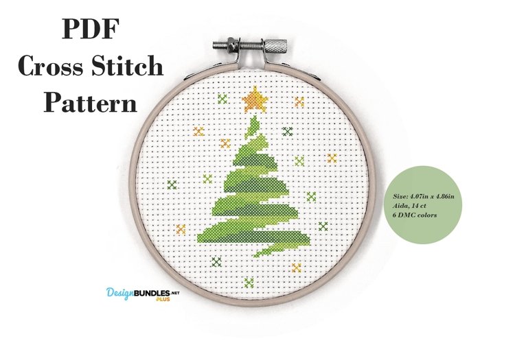 Christmas Tree Cross Stitch Pattern PDF File