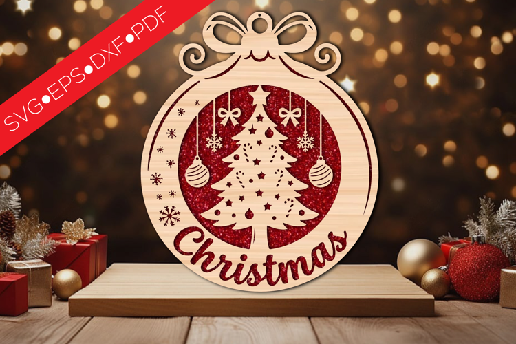 Christmas Tree Bauble SVG