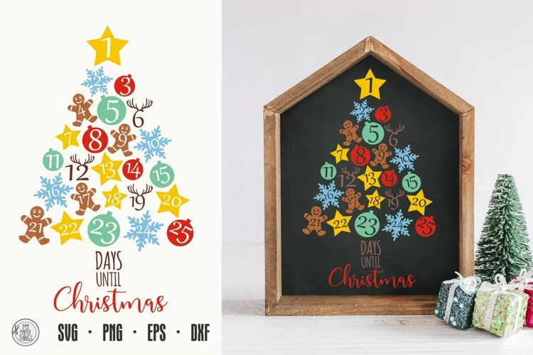 Christmas Countdown Svg Cut File