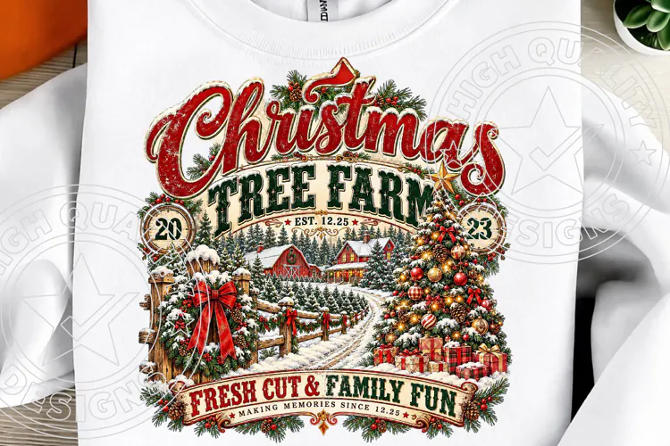 Christmas Tree Farm Fresh Cut & Family Fun Vintage Christmas