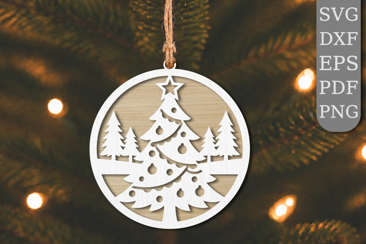 Christmas Tree Forest Laser Cut SVG