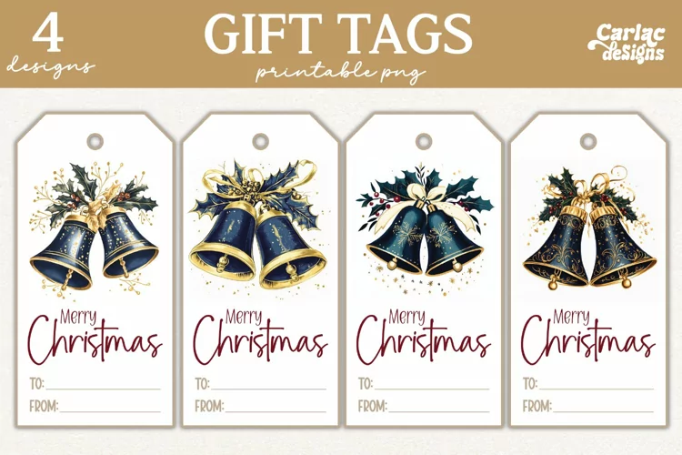 Christmas Gift Tags, Merry Christmas Printable Tags