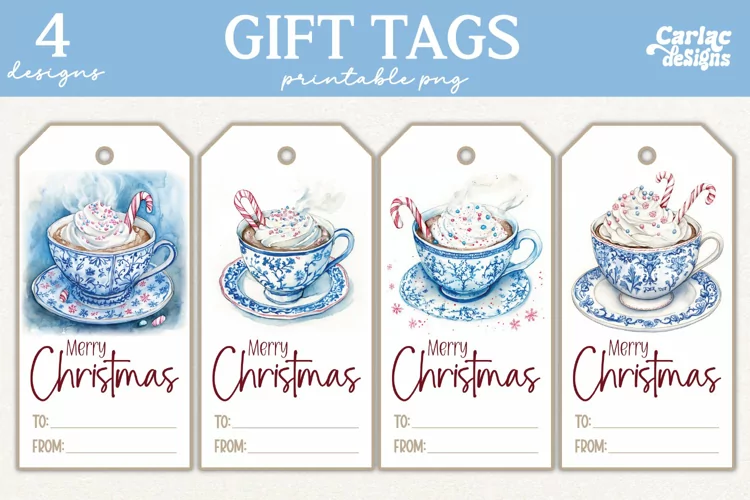 Christmas Gift Tags, Merry Christmas Printable Tags