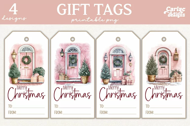 Christmas Gift Tags, Merry Christmas Printable Tags