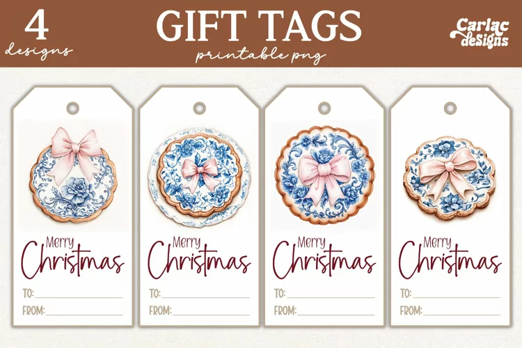 Christmas Gift Tags, Merry Christmas Printable Tags