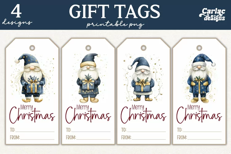 Christmas Gift Tags, Merry Christmas Printable Tags