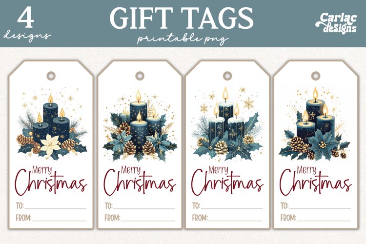 christmas tree gift tags