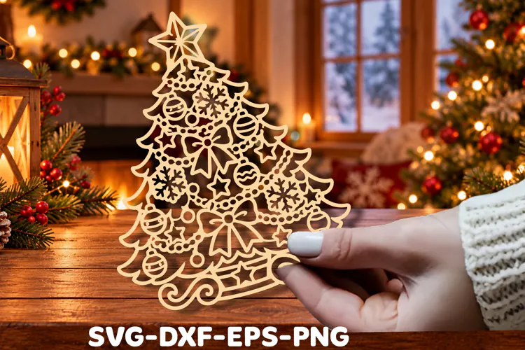 Christmas Tree Laser Cut Ornament