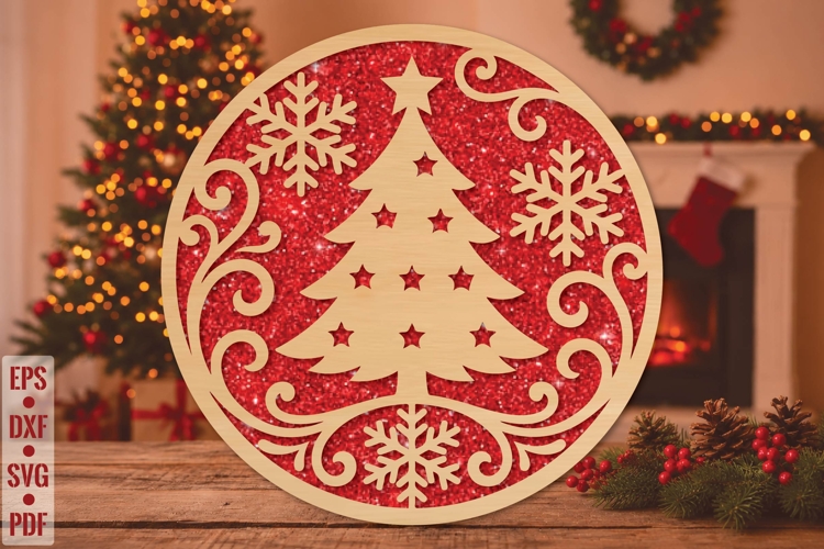 Christmas Tree Laser Cut SVG