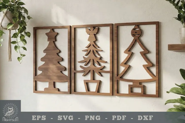 Christmas Tree Lasercut Wall Decor