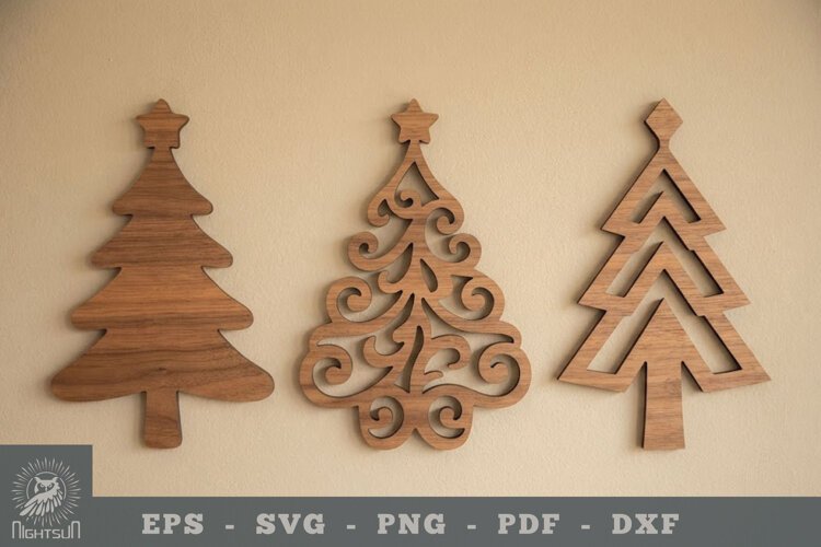 Christmas Tree Lasercut Wall Decor example image 1