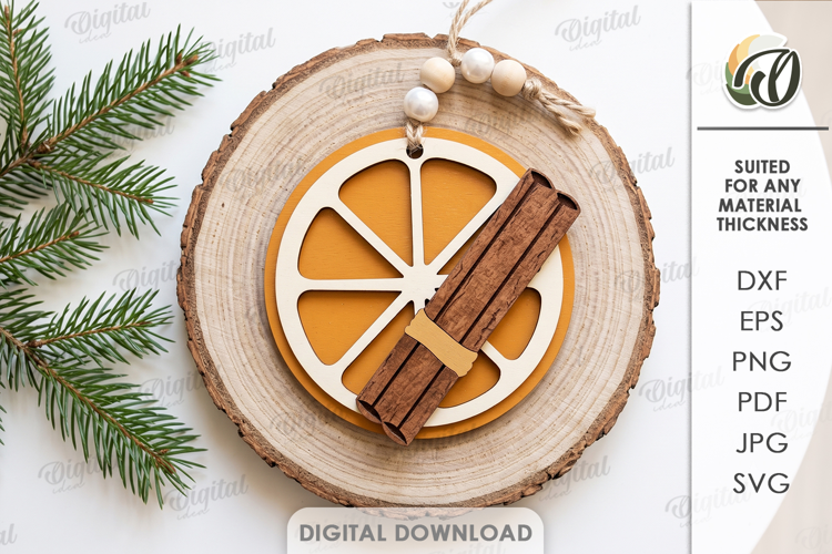 Christmas Tree Minimal Ornament Laser Cut. Christmas SVG