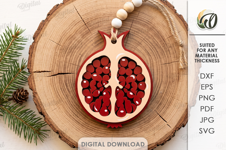 Christmas Tree Minimal Ornament Laser Cut. Christmas SVG
