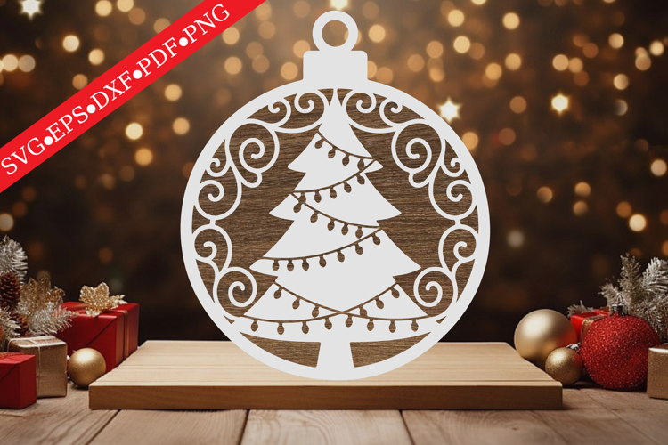 Christmas Tree Ornament SVG