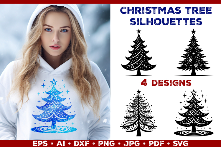 Christmas Tree Outline Clipart Image 24