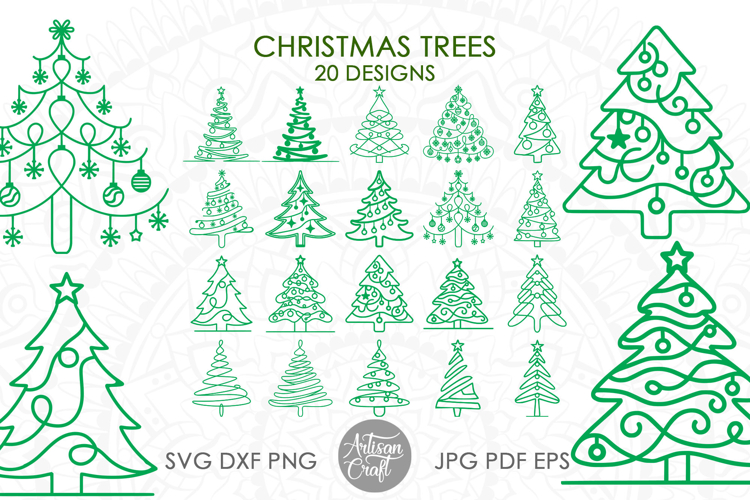 Christmas tree SVG, Holiday Clipart, Christmas Tree Vector