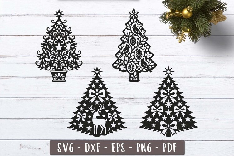 Christmas tree svg Holiday trees clipart