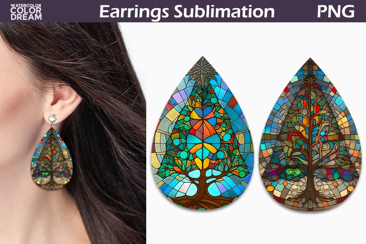 Sublimation Earrings Design Image 21
