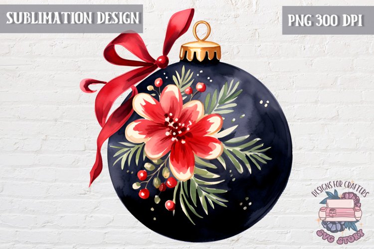Christmas Ball Ornament Clipart Image 6