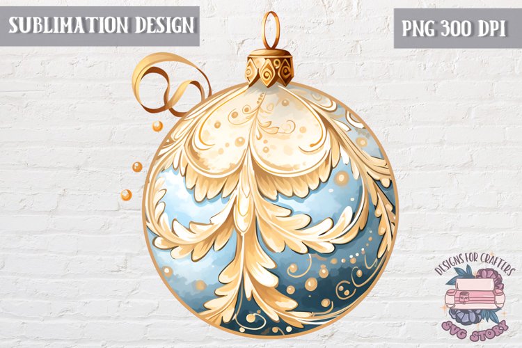 Christmas Ball Ornament Clipart Image 14