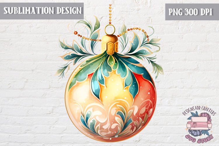 Christmas Ball Ornament Clipart Image 19