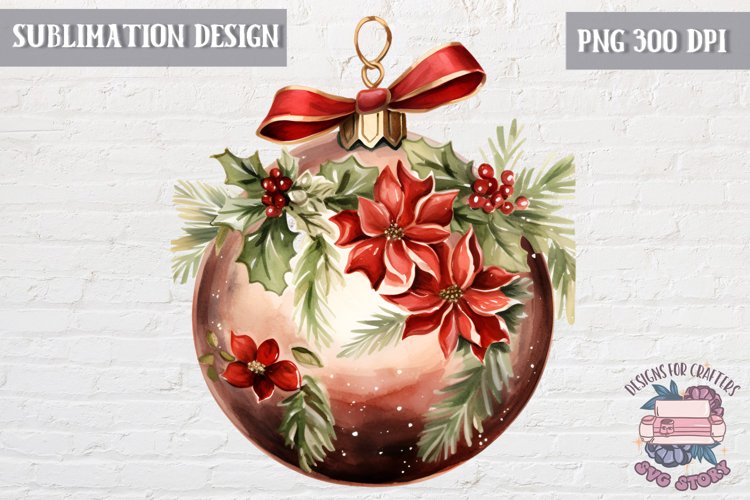 Christmas Ball Ornament Clipart Image 3