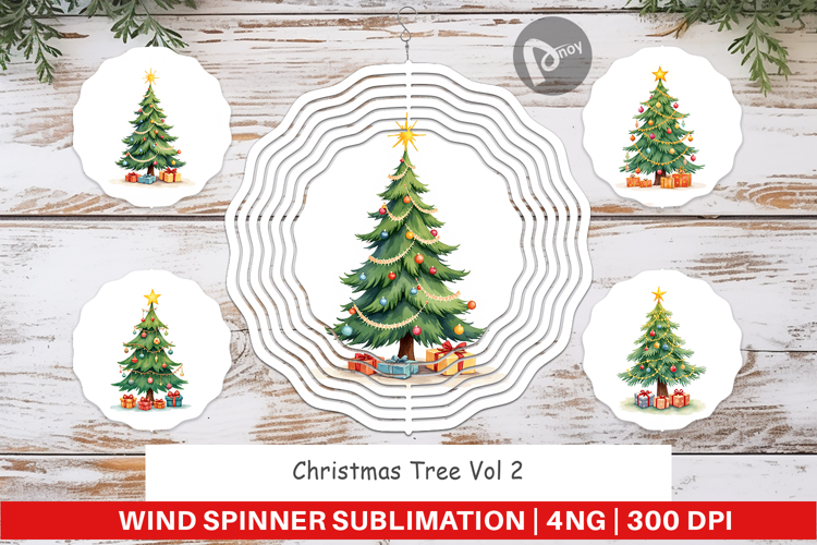 Christmas Tree Wind Spinner