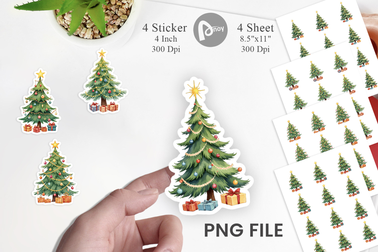Christmas Tree Sticker
