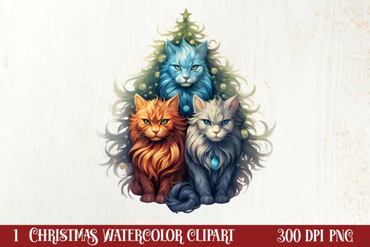 Christmas Tree With Many Dogs Clipart PNG